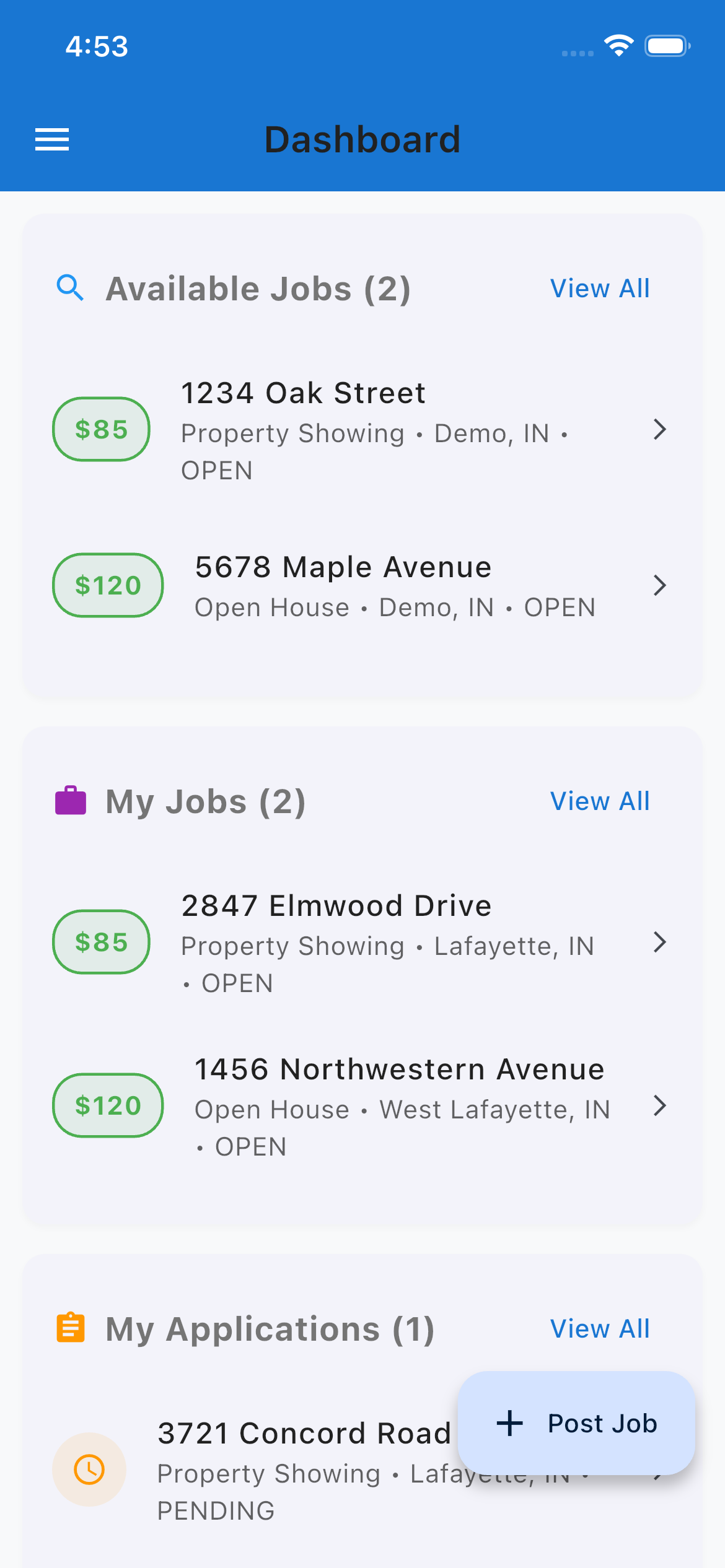 ShowingPartner app screenshot