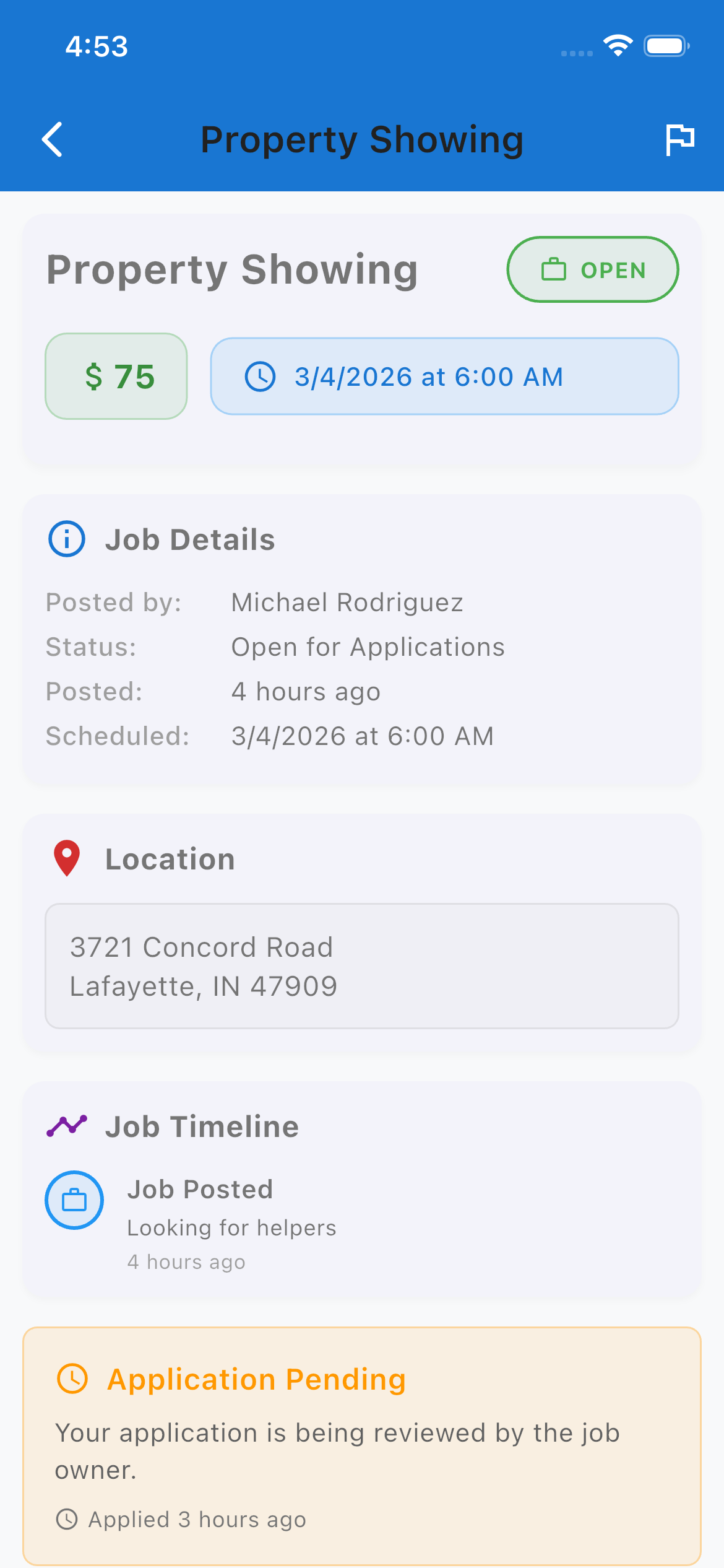 ShowingPartner app screenshot